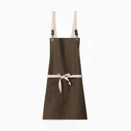 Фартук кухонный «Этель» Minimalist design, 60×70 см, лён 45%, хлопок 55%, 395 г/м², зелёный