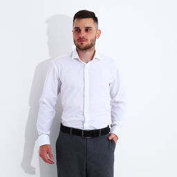 Ремень мужской, ширина 4 см, винт, пряжка металл, цвет чёрный - Simaland фото 3