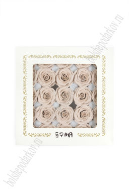 Мыльные цветы "Роза" 6,5*6 см (25 шт) SF-7800, кремовый №1