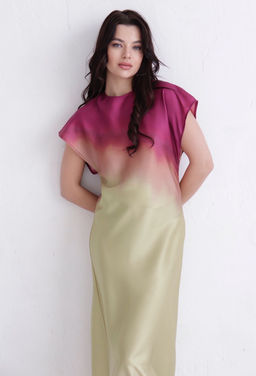 Martichelli Платье с принтом "градиент"