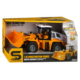 Бульдозер "Строитель" (свет, звук) в коробке (желтый)