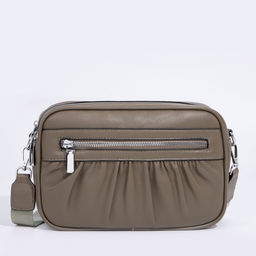 Сумка кросс-боди на молнии, цвет зелёный