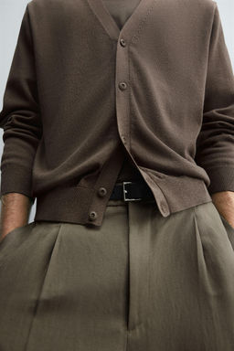 LIGHTWEIGHT TEXTURED CARDIGAN - Zara фото 7