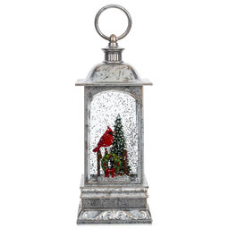 Изделие декоративное "Фонарь" (подсвет, вьюга, 3хАА н/п), L9 W9 H27 см