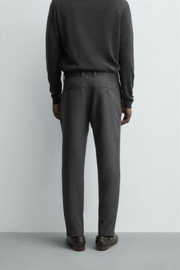 PANTAL?N CHINO ESTRUCTURA CONFORT / Gris / Natural - Zara фото 3