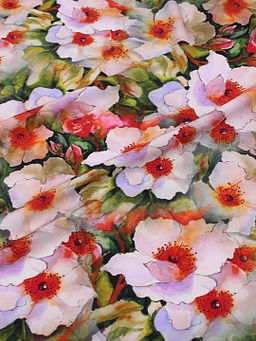 Штапель Премиум (Digital) Урсула цв.красный, ш.1.45м, вискоза-100%, 100гр/м.кв