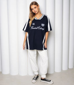 Футболка #КТ1715, тёмно-синий - Dommod фото 4