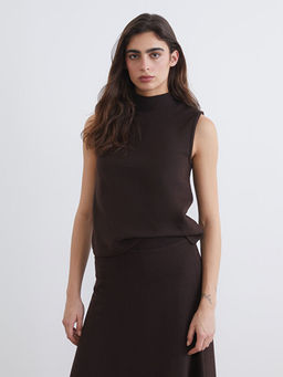 Yar?m Bal?k?? Yaka Fitilli Kad?n Triko S?veter