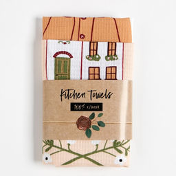 Набор кухонных полотенец Доляна Дома не скучно 35х60см-2шт, 100% хлопок  фото 7