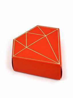 Цена за 5 шт. Коробка подарочная под бижутерию «Красная, тиснение», 10×9×3.5 см