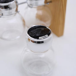 Набор для специй на подставке «Эко», 8 предметов: 100 мл, стекло