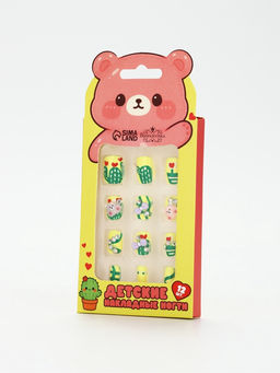 Детские накладные ногти «Мишка», 12 шт.