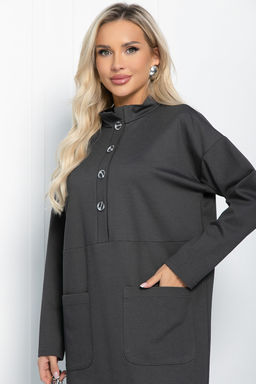 Платье Стильная осень (серое) П11436 - Lt collection фото 5