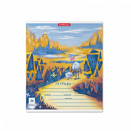 Цена за 160 шт. Тетрадь школьная ученическая ErichKrause Далекая планета, 24 листа, линейка (в плёнке по 10 шт.)  фото 3