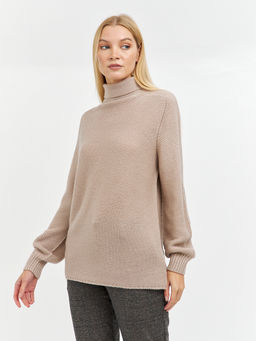 водолазка женская свободного кроя с манжетами - Glenfield фото 3