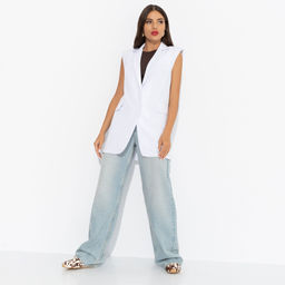 Жилет с подплечниками, Каноны глянца (белый) - Charutti фото 10