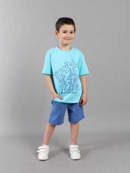 CRB wear / CSKB 64071-40K Футболка для мальчика,бирюзовый/Ex.Cherubino фото 3