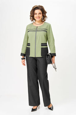 Костюм Aira Style 24249 зелёный-графит