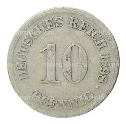 10 пфеннигов 1898 года D Германия
