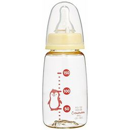 Пластиковая бутылочка с узким горлышком для кормления с силиконовой соской, CHU-CHU BABY 150 мл