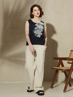 Блуза с принтом Vals 70% лен, 30% хлопок  фото 5