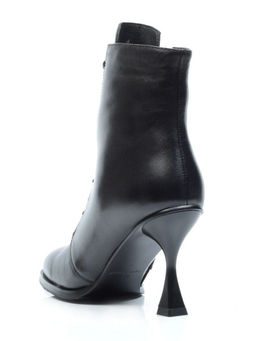 04-E29W-15A BLACK Ботильоны зимние женские (натуральная кожа, натуральный мех)