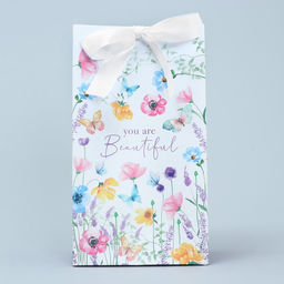 Цена за 2 шт. Пакет подарочный с лентой, упаковка, «Красота внутри», 13 х 23 х 7 см