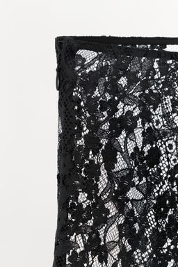 ASYMMETRIC LACE MIDI SKIRT - Zara фото 7