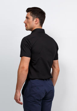 Сорочка мужская короткий рукав GREG 340/309/BLK/ZV  фото 9