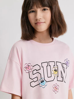 ACOOLA / Ночная сорочка детская для девочек Ananas розовый  фото 3