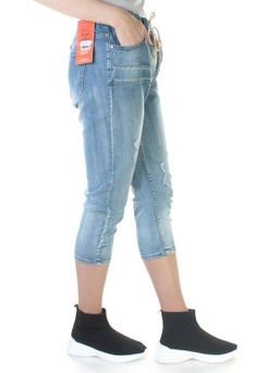 1113 LT. BLUE Джинсы женские 7/8 (95% хлопок, 5% спандекс) - Фабричный китай фото 6