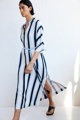 Vestido midi con cinturon de anudar - H&m фото 3