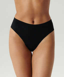 ATLANTIC LS-002 Трусы бразилиана с завышенной талией Seamless - 1 шт. черный  фото 3