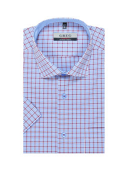 Сорочка мужская короткий рукав GREG 265/208/3103/Z/1 STRETCH