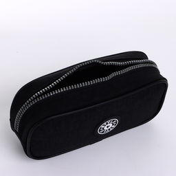 Косметичка-пенал на молнии с карманом, Звезда, чёрная - Simaland фото 3