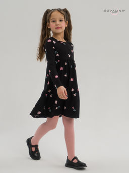 Платье Тиана тюльпаны на черном - Sovalina фото 26