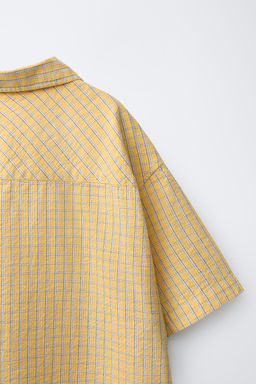 CAMISA ESTAMPADO CUADROS PUKAS SURF / Naranja