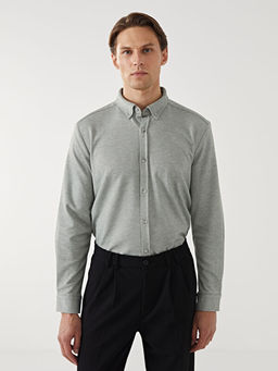 Slim Fit Uzun Kollu Erkek G?mlek