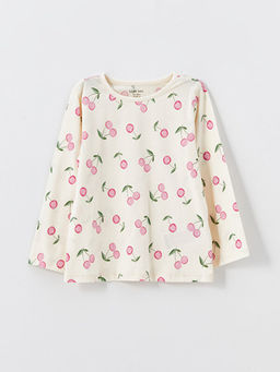 Bisiklet Yaka Bask?l? K?z Bebek Pijama Tak?m 2li - Waikiki фото 2