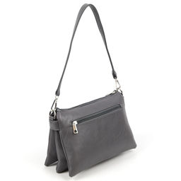 Женская сумка через плечо из эко кожи с пятью отделениями 95350 Серый - Cidirro фото 3