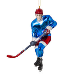 Украшение новогоднее "Хоккеист", L10 W5 H12 см, 2в.