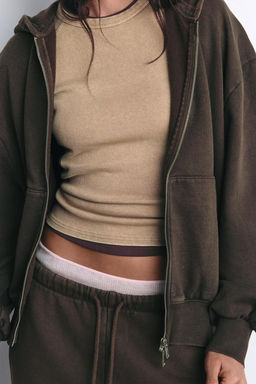 OVERSIZED ZIPPED SWEATSHIRT - Zara фото 21