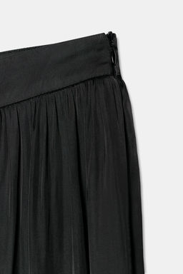 PANTAL?N BOMBACHO SATINADO / Negro - Zara фото 8
