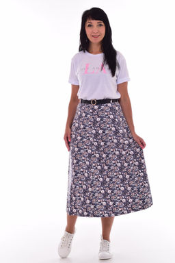 *Юбка женская Ф-9-02 (цветы)