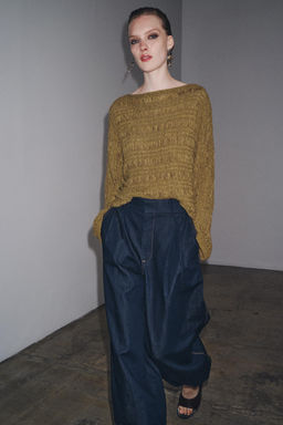 RIBBON KNIT SWEATER - Zara фото 5