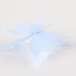 Декор для творчества «Бабочка», трёхслойный, набор 12 шт., размер 1 шт. — 5×4.5 см, цвет голубой