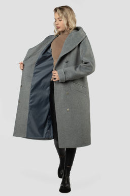 01-12061 Пальто женское демисезонное (пояс) - El podio фото 2