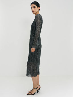 Платье миди с люрексом / Zarina