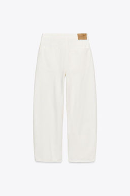 ZW COLLECTION PLEATED COTTON TROUSERS - Zara фото 8