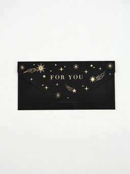 Цена за 2 шт. Конверт подарочный «Космос», софт-тач, тиснение, 19×9 см